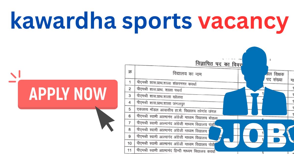 kawardha sports vacancy
